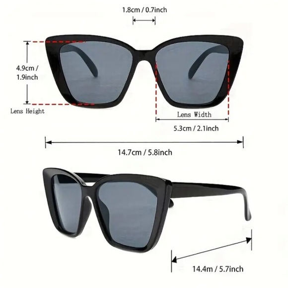 Luxe tortoiseshell cat eye sunglasses - Picture 3 of 11